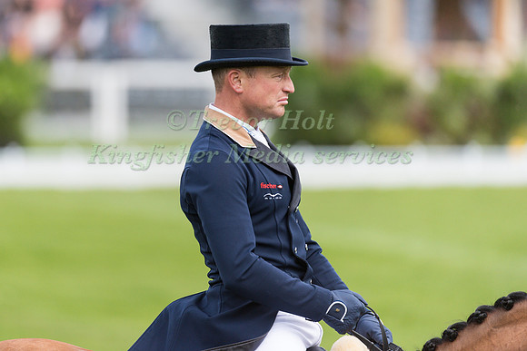Michael Jung (GER) riding La Biosthetique Sam FBW in the Dressage phase  of  the 2017 Mitsubishi Motors  Badminton Horse Trials