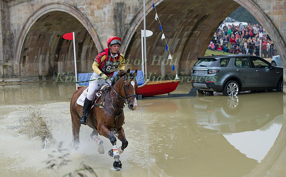 Sarah Stretton Leaving the Water near Bridge