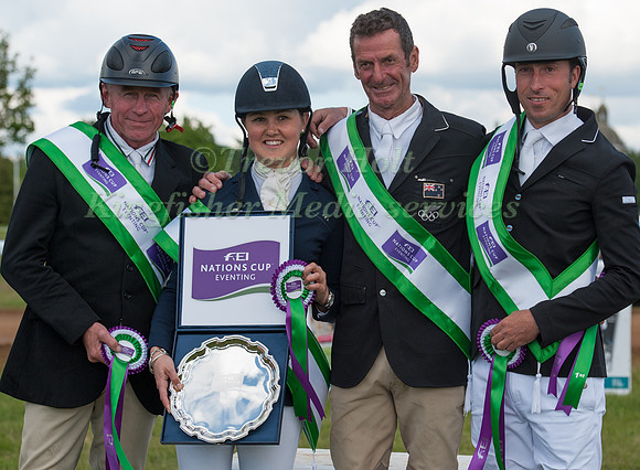 Team New Zealand at the Nations Cup presentation