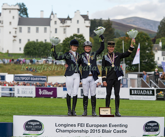 The Individual Medal Winners on the Podium