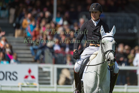 Paul Tapner (AUS) riding Bonza King of Rouges in the Dressage phase  of  the 2017 Mitsubishi Motors  Badminton Horse Trials