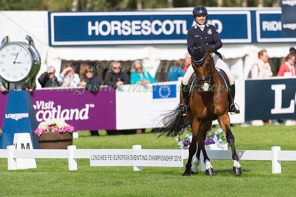 Anna Nilsson of Sweden riding Luron