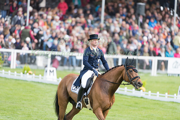 Michael Jung (GER) riding La Biosthetique Sam FBW in the Dressage phase  of  the 2017 Mitsubishi Motors  Badminton Horse Trials