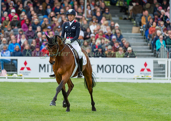 Ingrid Klimke (GER) riding Horseware Hale Bob OLD in the Dressage phase  of  the 2017 Mitsubishi Motors  Badminton Horse Trials