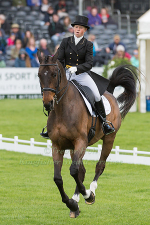 Rosalind Canter (GBR) riding Allstar B in the Dressage phase  of  the 2017 Mitsubishi Motors  Badminton Horse Trials