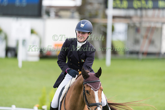 Clare Abbott (IRL) riding Euro Prince in the Dressage phase  of  the 2017 Mitsubishi Motors  Badminton Horse Trials