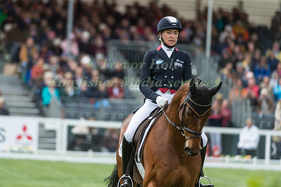 Ingrid Klimke (GER) riding Horseware Hale Bob OLD in the Dressage phase  of  the 2017 Mitsubishi Motors  Badminton Horse Trials
