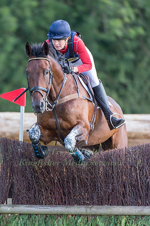 Francesca Denning  riding Master Rowan
