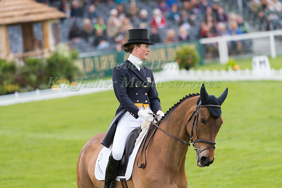 Willa Newton (GBR) riding Chance Remark in the Dressage phase  of  the 2017 Mitsubishi Motors  Badminton Horse Trials