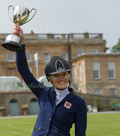 EMILY KING WITH THE BRAMHAM U25 CCI*** TROPHY.