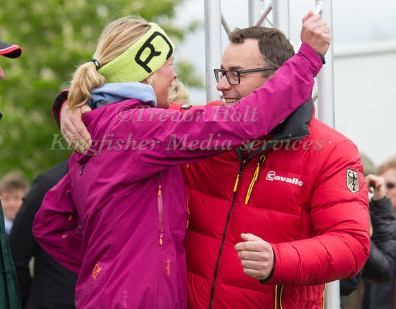Supporters of Ingrid Klimke Celebrate a clear round
