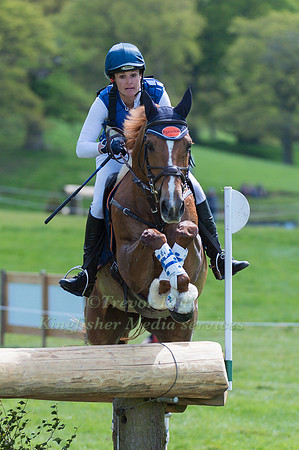 KATHERINE  COLEMAN (USA) RIDING  BACK TO BUSINESS II COMPETING IN THE CROSS COUNTRY PHASE OF THE  EVENT RIDERS MASTERS COMPETITION AT THE  2017 DODSON AND HORRELL CHATSWORTH INTERNATIONAL HORSE TRIAL.