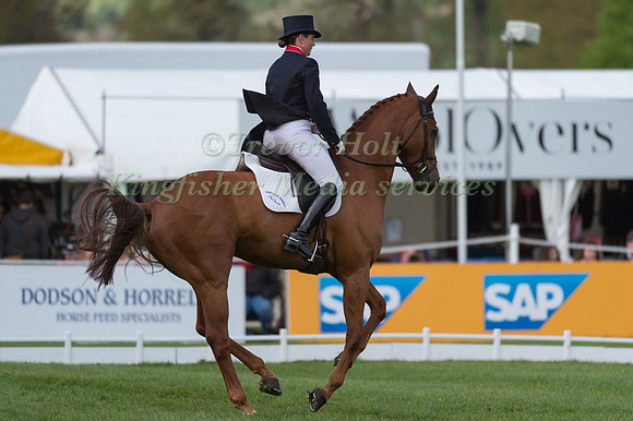 PIGGY FRENCH (GBR) RIDING  QUARRYCREST ECHO COMPETING IN THE  DRESSAGE PHASE OF THE  CIC THREE STAR EVENT RIDERS MASTERS  COMPETITION AT THE  2017 DODSON AND HORRELL  CHATSWORTH INTERNATIONAL HORSE TR