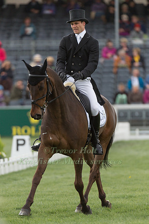 Sidney Dufresne (FRA) riding Reliquaire in the Dressage phase  of  the 2017 Mitsubishi Motors  Badminton Horse Trials