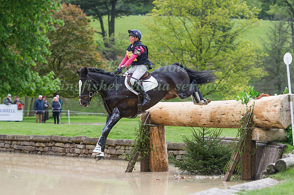 Emily Parker riding  HARELAW WIZARD