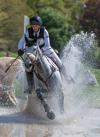 ELIZABETH  POWER (IRL) RIDING  SOLADOUN COMPETING IN THE CROSS COUNTRY PHASE OF THE  EVENT RIDERS MASTERS COMPETITION AT THE  2017 DODSON AND HORRELL CHATSWORTH INTERNATIONAL HORSE TRIAL.