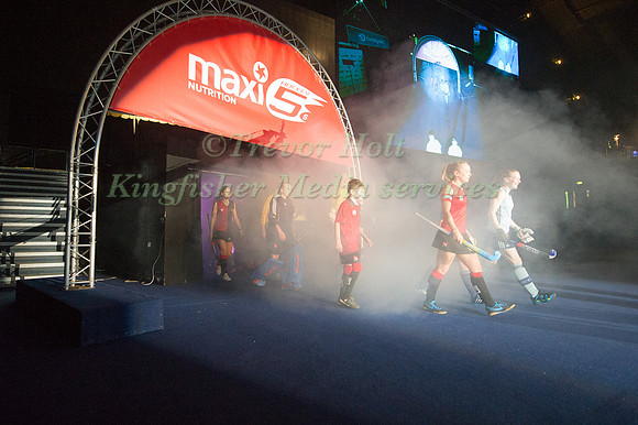 The Teams enter the arena.