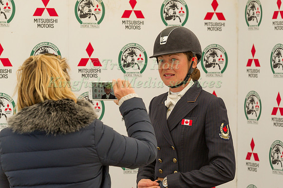 Kathryn Robinson being interviewed
