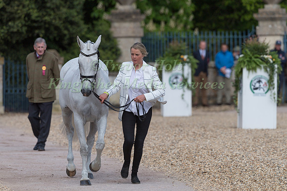 Isabel English (AUS) and  Feldale Mouse at the final horse inspection of the 2019 Mitsubishi Motors Badminton Horse Trials