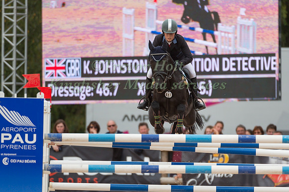 Kirsty Johnston (GBR) riding Opposition Detective