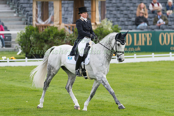 Nicky Roncoroni (GBR) riding Stonedge in the Dressage phase  of  the 2017 Mitsubishi Motors  Badminton Horse Trials