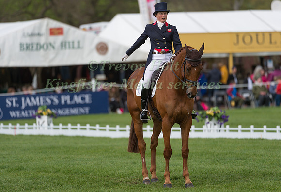 PIGGY FRENCH (GBR) RIDING  QUARRYCREST ECHO COMPETING IN THE  DRESSAGE PHASE OF THE  CIC THREE STAR EVENT RIDERS MASTERS  COMPETITION AT THE  2017 DODSON AND HORRELL  CHATSWORTH INTERNATIONAL HORSE TR