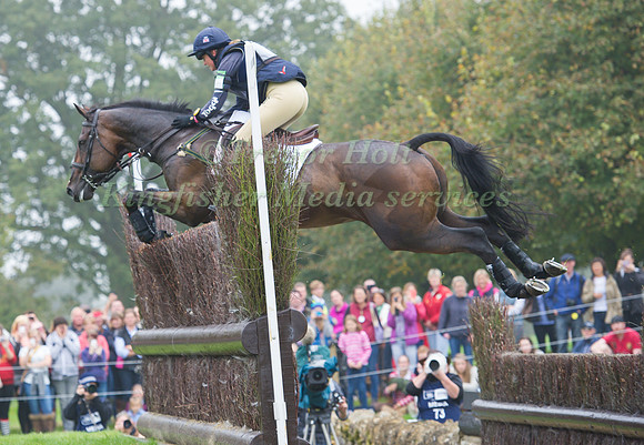 Piggy French, (GBR) riding Westwood Mariner competing in the Cross Country Phase