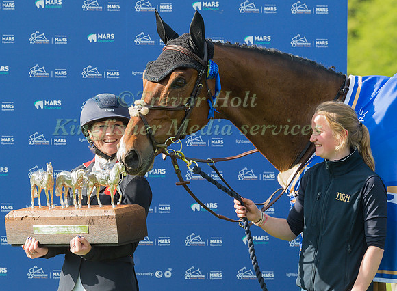 Laura Collett with the Mars Badminton Trophy