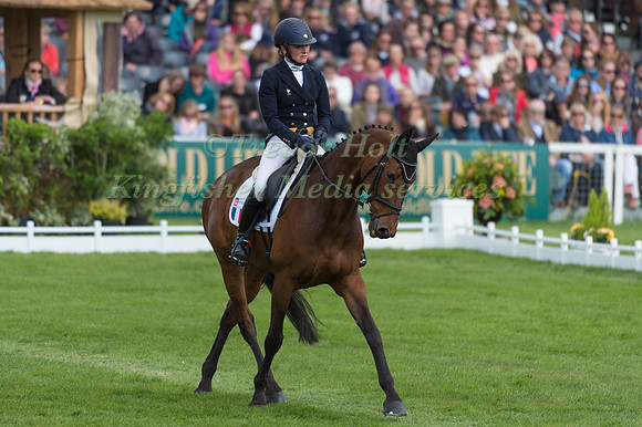 Caroline Chadelat (FRA) riding Kadessia in the Dressage phase  of  the 2017 Mitsubishi Motors  Badminton Horse Trials