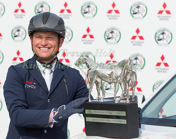 Michael Jung of Germany  With the Mitsubishi Motors Badminton  Trophey