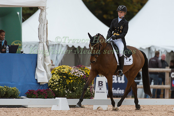 Anna-Maria Rieke of Germany riding Petite Dame