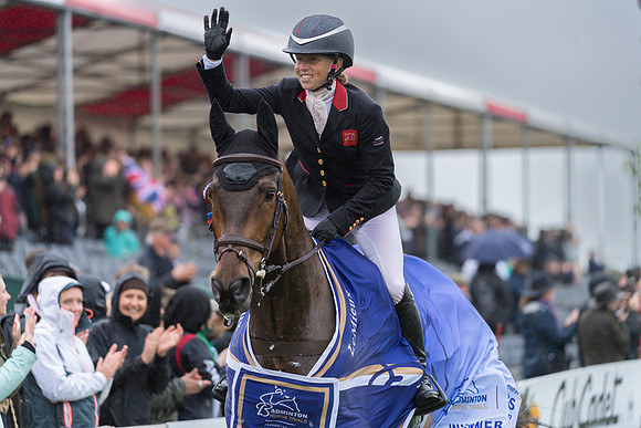 Rosalind Canter on her Lap of Honour