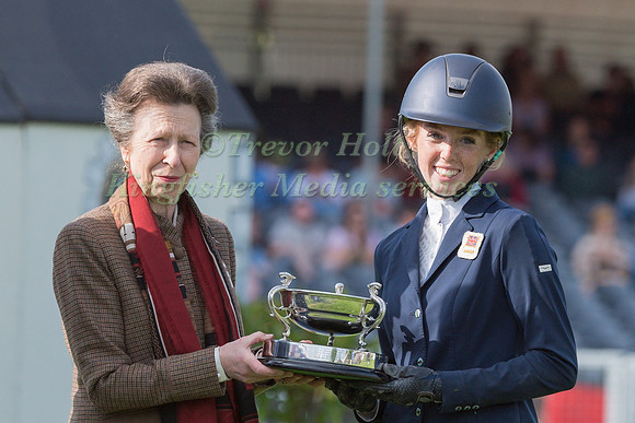 Alice Casburn recieves the Glentrool Trophy