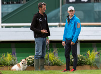 Mark Todd and Niklas Bschorer walking the Course