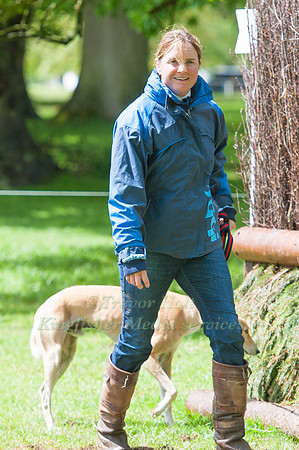 Piggy French Walking the Course