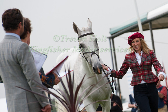 Louisa Milne Home (GBR) and King Eider at the 1st horse inspection