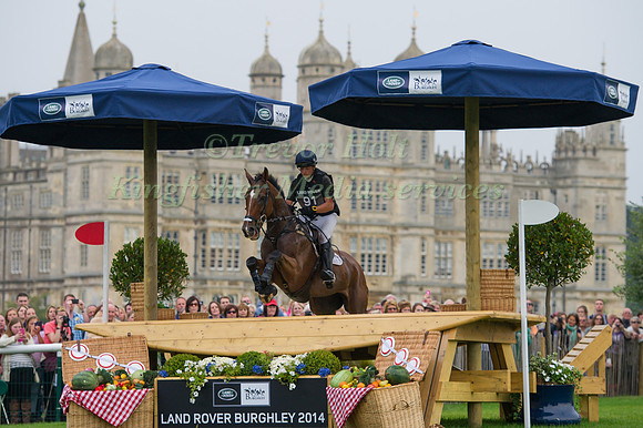 Harry Dzenis (GBR) riding Dromgurrihy Blue competing in the Cross Country Phase