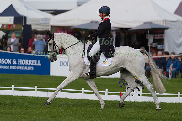 GEMMA TATTERSALL (GBR) RIDING  QUICKLOOK V COMPETING IN THE  DRESSAGE PHASE OF THE  CIC THREE STAR COMPETITION AT THE  2017 DODSON AND HORRELL  CHATSWORTH INTERNATIONAL HORSE TRIAL.