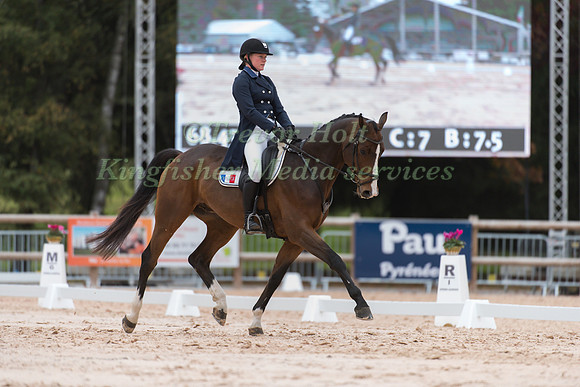 Melissandre Avallone of France riding  Ghandi