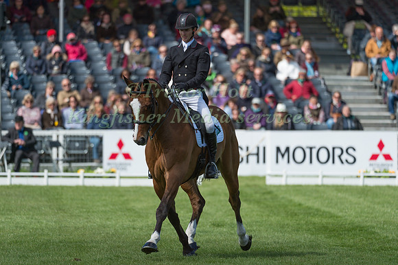 Paul Sims (GBR) riding Glengarnock in the Dressage phase  of  the 2017 Mitsubishi Motors  Badminton Horse Trials