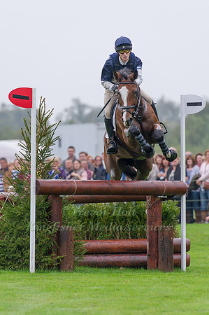Paul Sims (GBR) riding Glengarnock competing in the Cross Country Phase