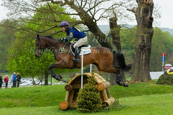 ZARA TINDALL  RIDING  RUM EXPECTATIONS COMPETING IN THE CROSS COUNTRY PHASE OF THE  CIC ONE STAR COMPETITION AT THE  2017 DODSON AND HORRELL CHATSWORTH INTERNATIONAL HORSE TRIAL.