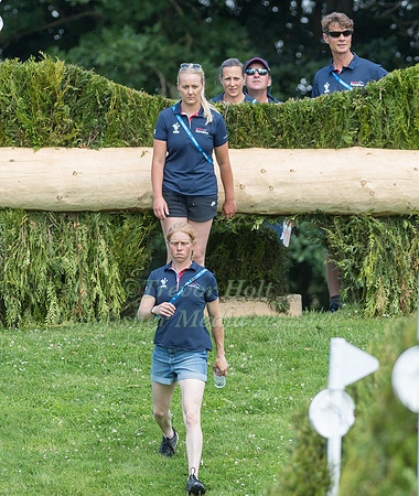 Team GB walking the course