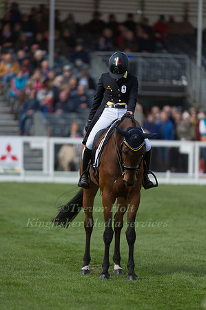 Arianna Schivo ITALY riding Quefira de l'Ormeau in the Dressage phase  of  the 2017 Mitsubishi Motors  Badminton Horse Trials