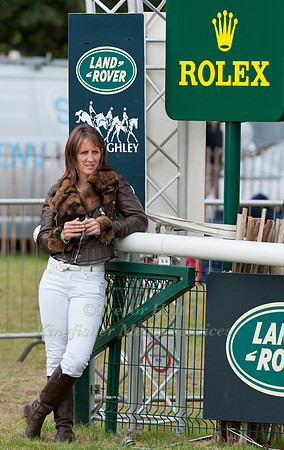 Caroline Powell waits to Trot Up