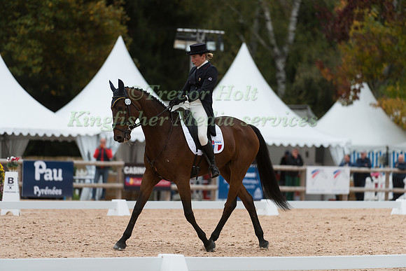 Helene Vattier of France riding Quito De Baliere