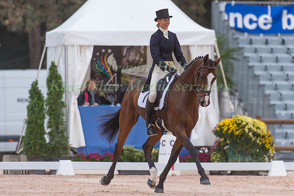 Panda Christie of Great Britain riding Little Leo