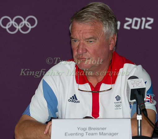 Yogi Breisner Eventing Team Manager at the Pre Competition Press Conference