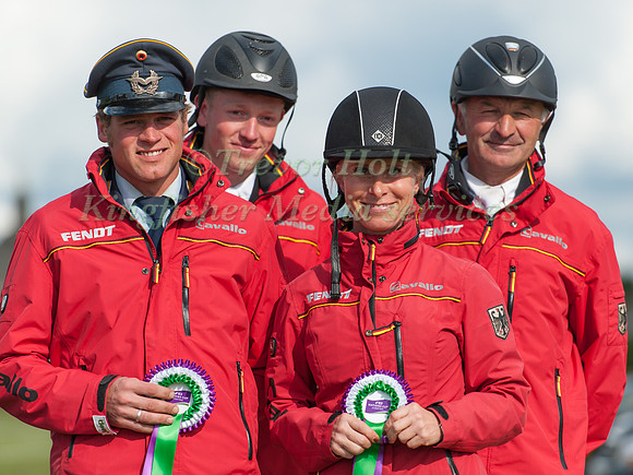 The German Team at the Nations Cup Presentation