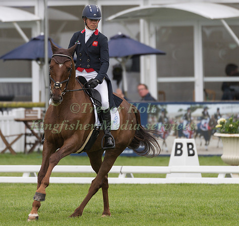 IZZY TAYLOR (GBR) AND FROG ROCK TAKING PART IN THE DRESSAGE PHASE OF THE  CCI THREE STAR COMPETITION AT THE 2017 EQUI-TREK BRAMHAM INTERNATIONAL HORSE TRIALS e
